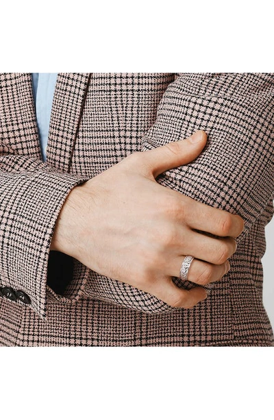 Delmar Sterling Silver Chain Link Ring In Silver