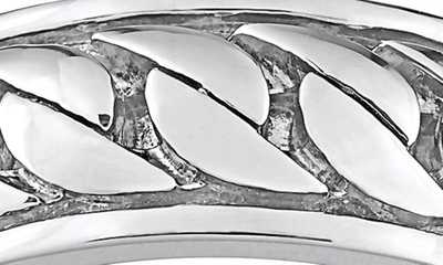 Delmar Sterling Silver Chain Link Ring In Silver