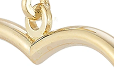 Shop Ember Fine Jewelry 14k Yellow Gold Open Heart Drop Earrings