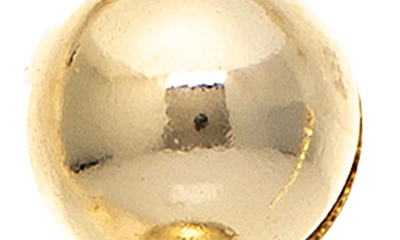 Rivka Friedman 18k Gold Plated Beaded Linear Drop Earrings In 18k Gold Clad