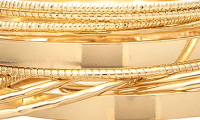 Rivka Friedman Set Of 14 Bangle Bracelets In 18k Gold Clad