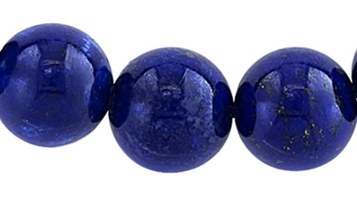 Shop Effy Lapis Lazuli & Onyx Beaded Slider Bracelet In Blue