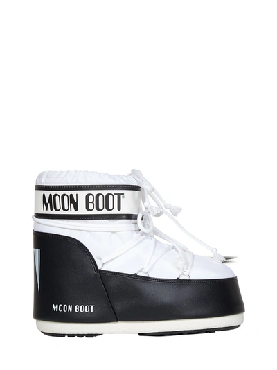 Shop Moon Boot Stivali Icon Low Nylon  In Bianco