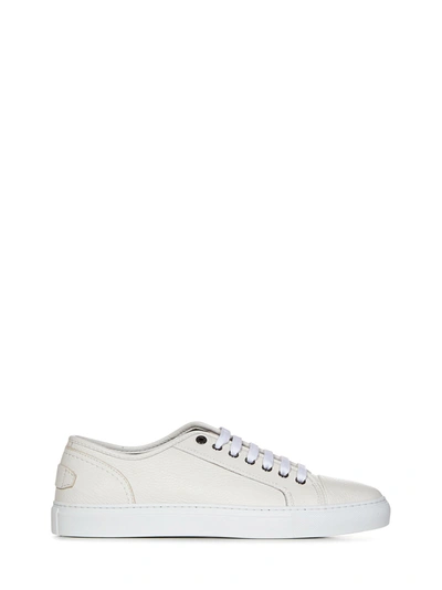 Shop Brioni Sneakers Primavera  In Bianco