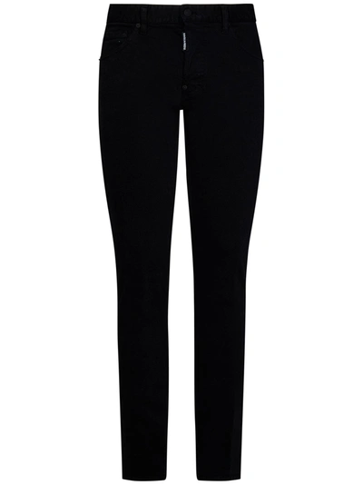 Shop Dsquared2 Jeans Garment Dyed 642   In Nero