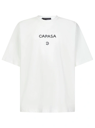 Shop Capasa Milano T-shirt  In Bianco