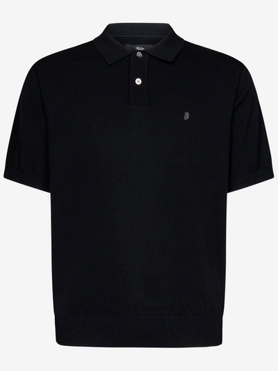 Shop Stussy Polo Shirt In Nero