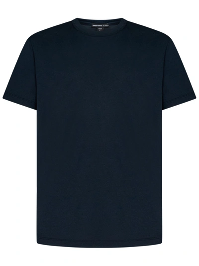Shop James Perse T-shirt Luxe Lotus Jersey  In Blu