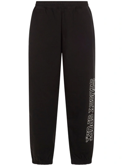 Shop Stussy Trousers In Nero