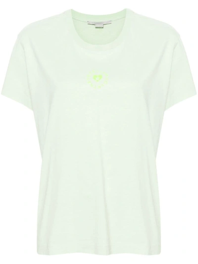 Shop Stella Mccartney T-shirt With Logo In Green