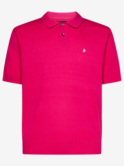 Shop Stussy Polo Shirt In Rosa