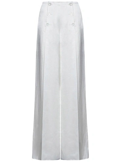 Shop Ralph Lauren Trousers In Bianco