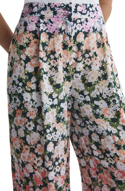 Shop Reiss Serena Floral Wide Leg Pants In Floral Multi