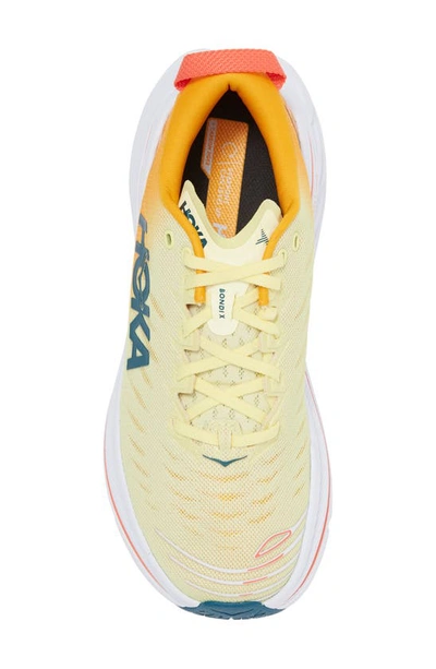 Hoka Bondi X Running Shoe In Yellow Pear / Radiant Yellow