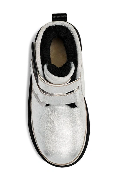 Ugg (r) Kids' Neumel Platform Water Resistant Boot In Silver Metallic