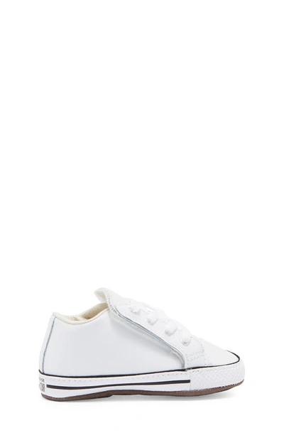 Shop Converse Chuck Taylor® All Star® Mid Top Crib Shoe In White/ Natural Ivory/ White