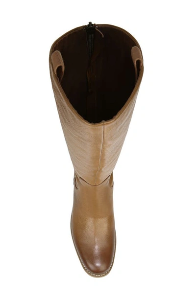 Franco Sarto Meyer Wide Calf Knee High Riding Boots In Tan Nc