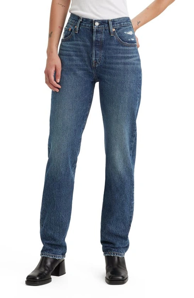 Shop Levi's 501® Original High Waist Straight Leg Jeans In Sunday Morning Sky