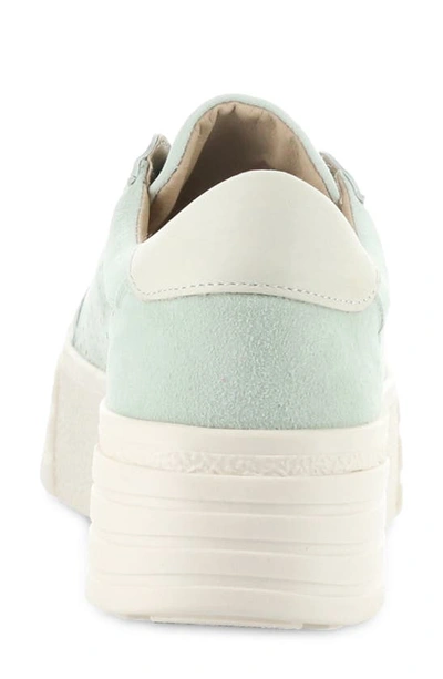 Shop Bos. & Co. Lotta Platform Sneaker In Menta/ Marfil