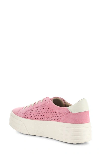 Shop Bos. & Co. Lotta Platform Sneaker In Pink Rose/ Marfil