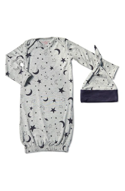 Shop Everly Grey Carolyn During & After 4-piece Maternity/nursing Sleep Set In Twinkle Night
