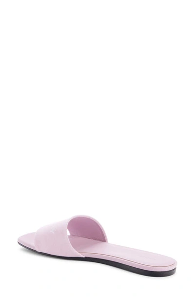 Shop Givenchy 4g Flat Slide Sandal In Old Pink