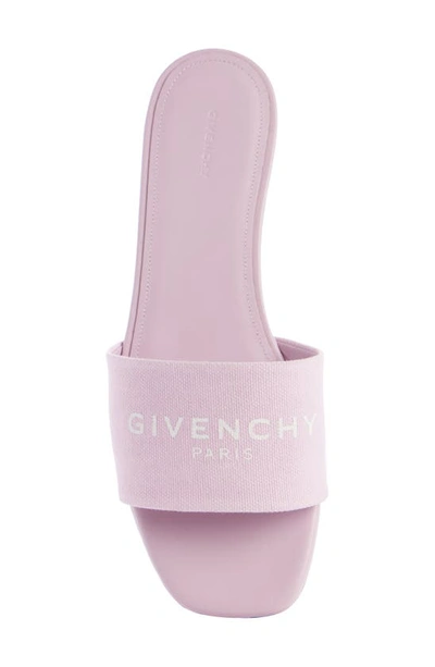 Shop Givenchy 4g Flat Slide Sandal In Old Pink
