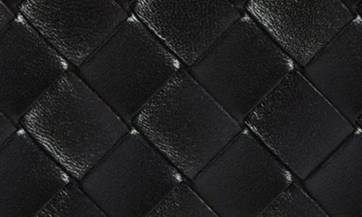 Shop Bottega Veneta Large Intrecciato Leather Continental Wallet In Black/ Gold