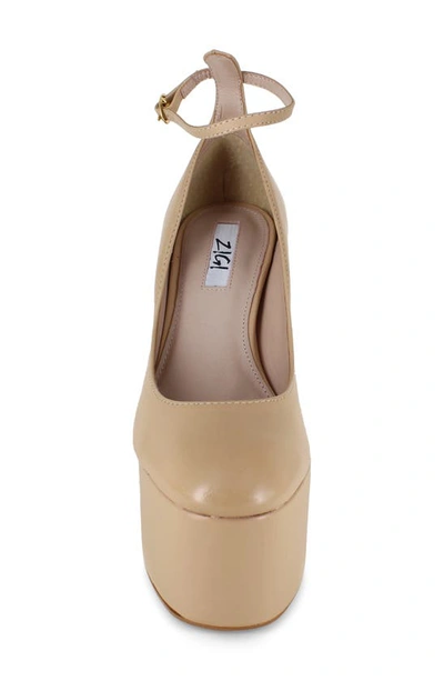 Zigi Nikole Ankle Strap Platform Pump In Chic Leather