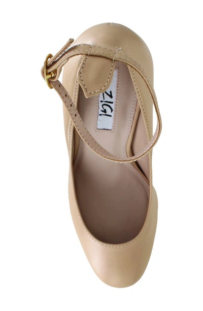 Zigi Nikole Ankle Strap Platform Pump In Chic Leather