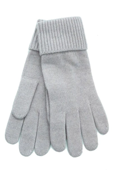 Shop Portolano Cashmere Ribbed Gloves In Lavender