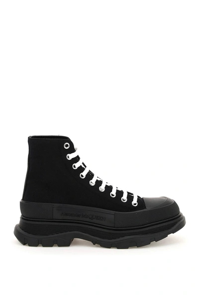 Shop Alexander Mcqueen Tread Slick Boots Men In Black