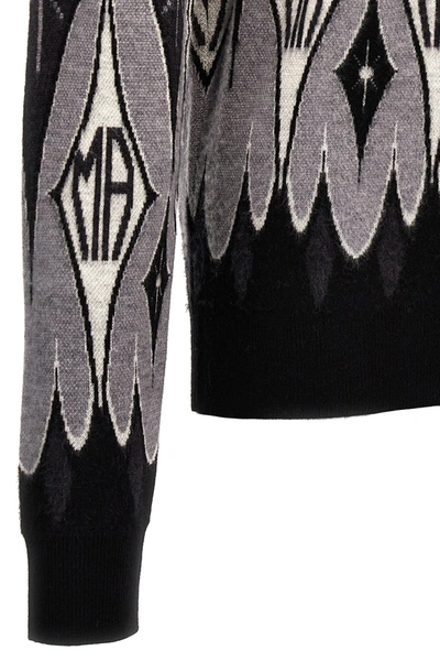 Shop Amiri Men 'argyle Jacquard' Sweater In Multicolor