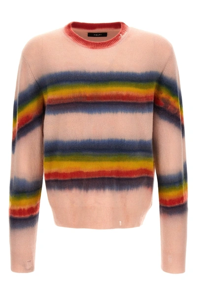 Shop Amiri Men 'rainbow Tie Dye' Sweater In Multicolor