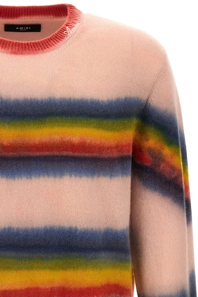 Shop Amiri Men 'rainbow Tie Dye' Sweater In Multicolor