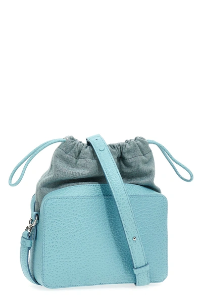 Shop Maison Margiela Women '5ac Camera Bag' Midi Crossbody Bag In Blue