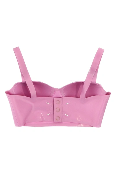 Maison Margiela Women Latex Bra In Pink