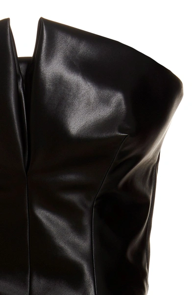 Shop Maison Margiela Women Silky Satin Dress In Black