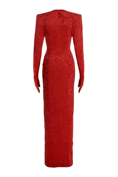 Shop Vetements Women 'crocy' Long Dress In Red