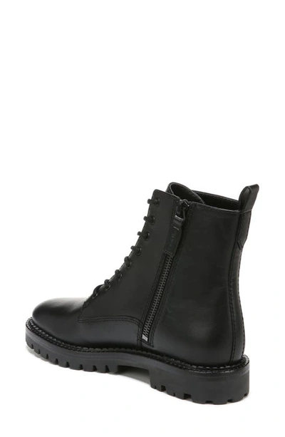 Shop Vince Cabria Lug Water Resistant Lace-up Boot In Black