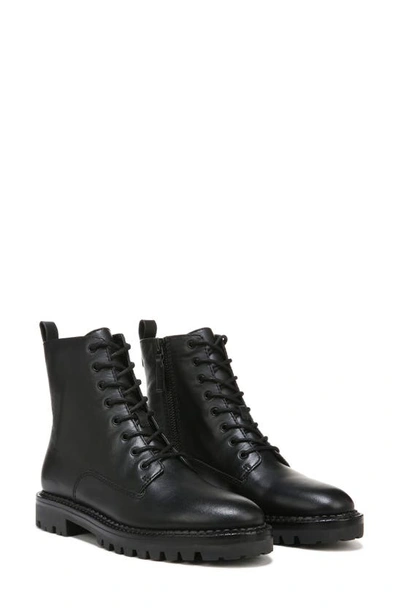 Shop Vince Cabria Lug Water Resistant Lace-up Boot In Black