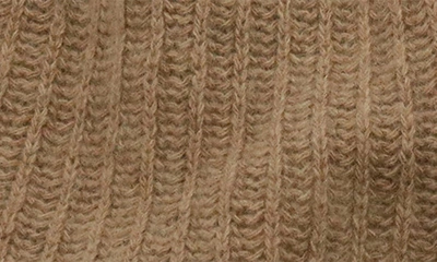 Shop Portolano Rib Knit Cashmere Beanie In Heather Copper