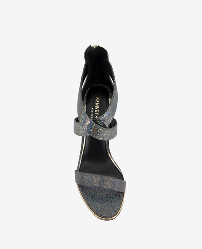 Kenneth Cole Women's Brooke Crisscross Strappy High Heel Sandals In Black,multi Micro