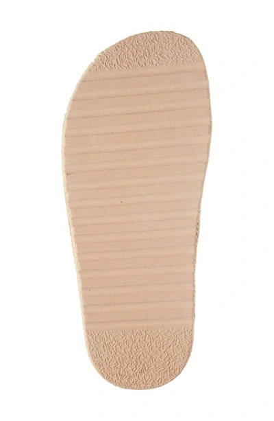 Steve Madden Bigmona Raffia Slingback Platform Sandal In Bone Raffia