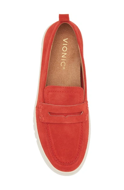 Shop Vionic Uptown Hybrid Penny Loafer (women) In Red