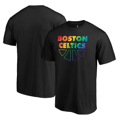 Shop Fanatics Branded Black Boston Celtics Team Pride Wordmark T-shirt