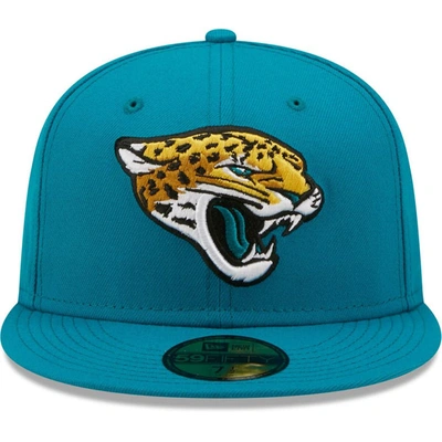 Shop New Era Teal Jacksonville Jaguars Omaha 59fifty Fitted Hat