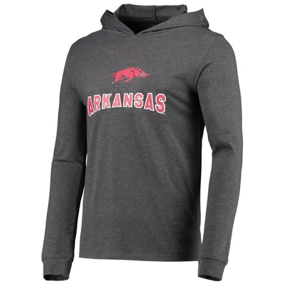 Shop Concepts Sport Cardinal/heather Charcoal Arkansas Razorbacks Meter Long Sleeve Hoodie T-shirt & Jogg
