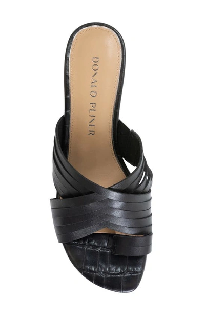 Shop Donald Pliner Alannis Slide Sandal In Black