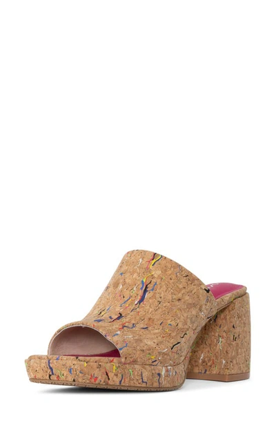 Shop Donald Pliner Turner Platform Slide Sandal In Multi Brown